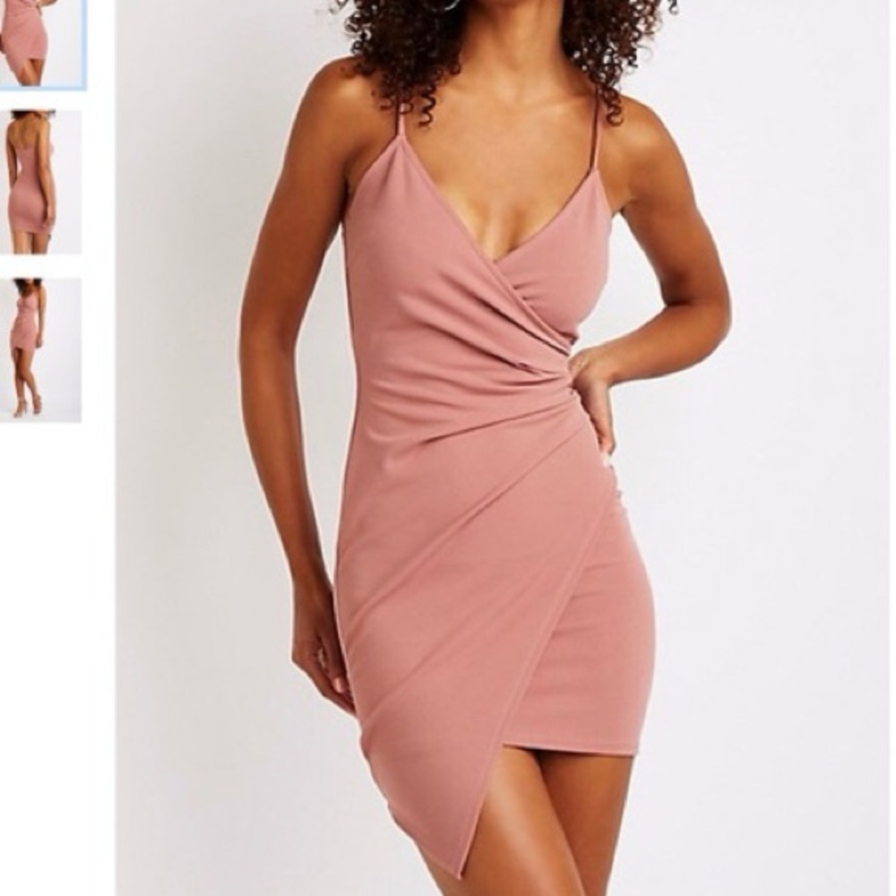 Charlotte Russe Pink Romper Dress